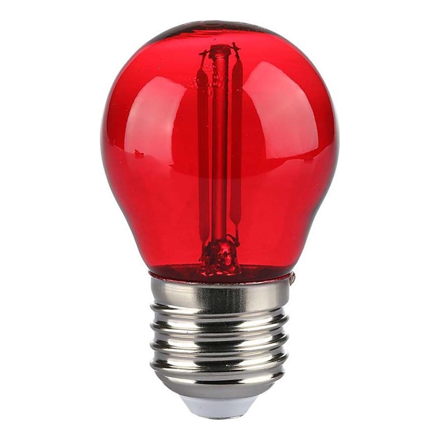 LED Žarnica FILAMENT G45 E27/2W/230V rdeča
