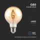 LED Žarnica FILAMENT G80 E27/4W/230V 2200K