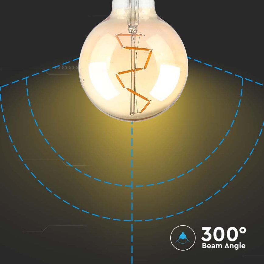 LED Žarnica FILAMENT G95 E27/4W/230V 2200K