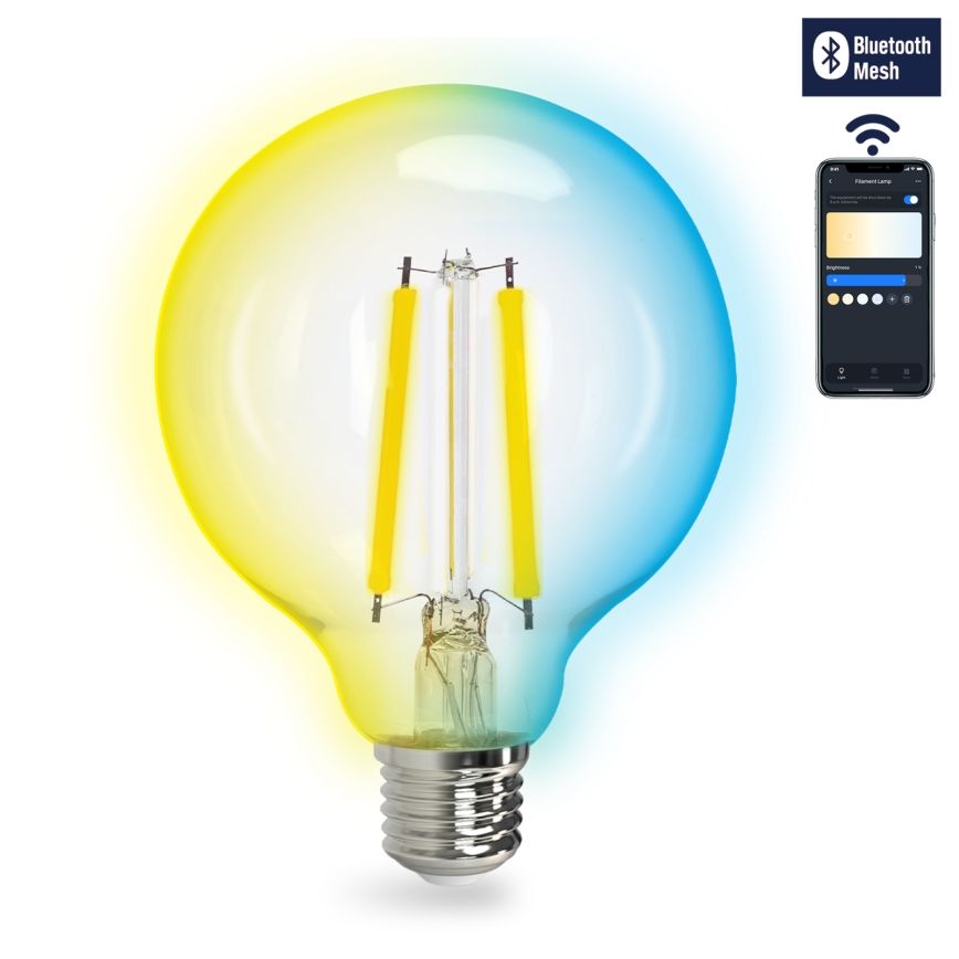LED Zatemnitvena žarnica FILAMENT MESH Pametni G95 E27/6W/230V 2700-6500K - Aigostar