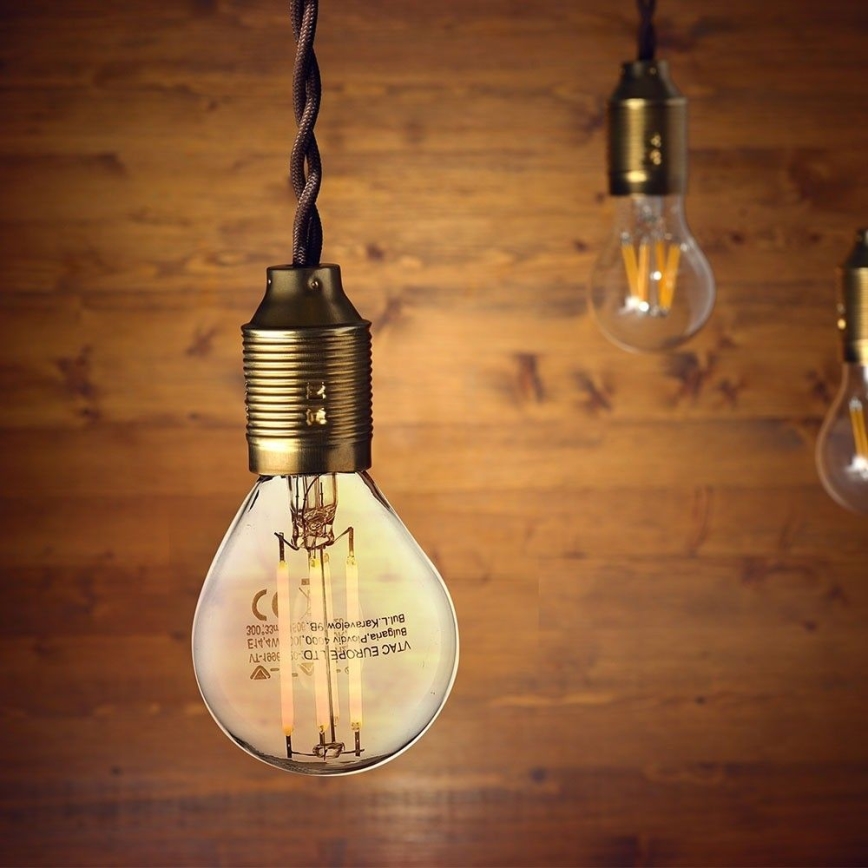 LED Žarnica FILAMENT P45 E14/6W/230V 2700K