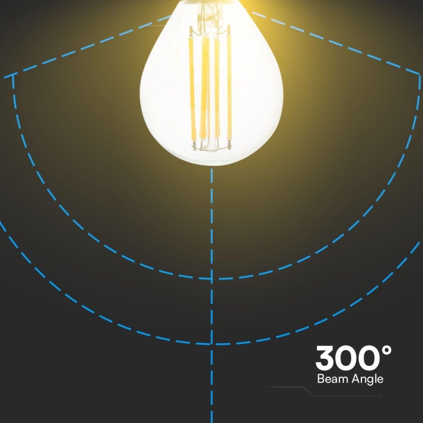 LED Žarnica FILAMENT P45 E14/6W/230V 4000K