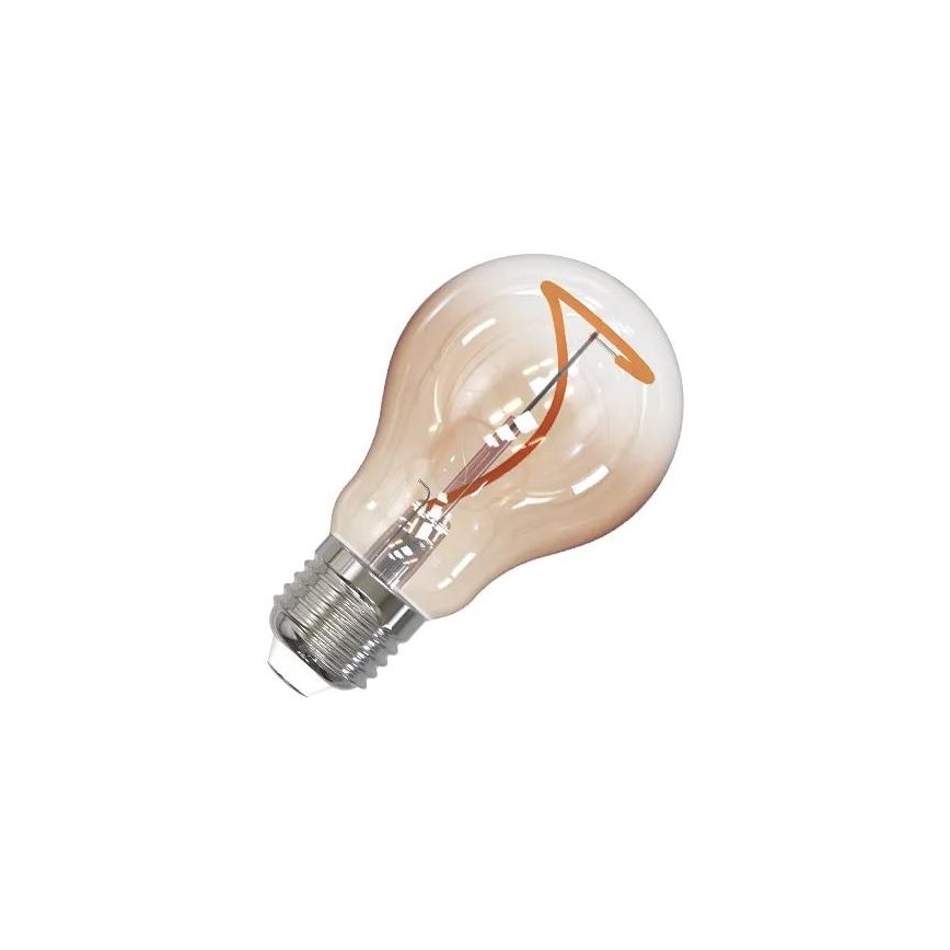 LED Žarnica FILAMENT SHAPE A60 E27/4W/230V 1800K rjava