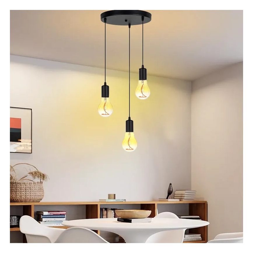LED Žarnica FILAMENT SHAPE A60 E27/4W/230V 1800K rumena