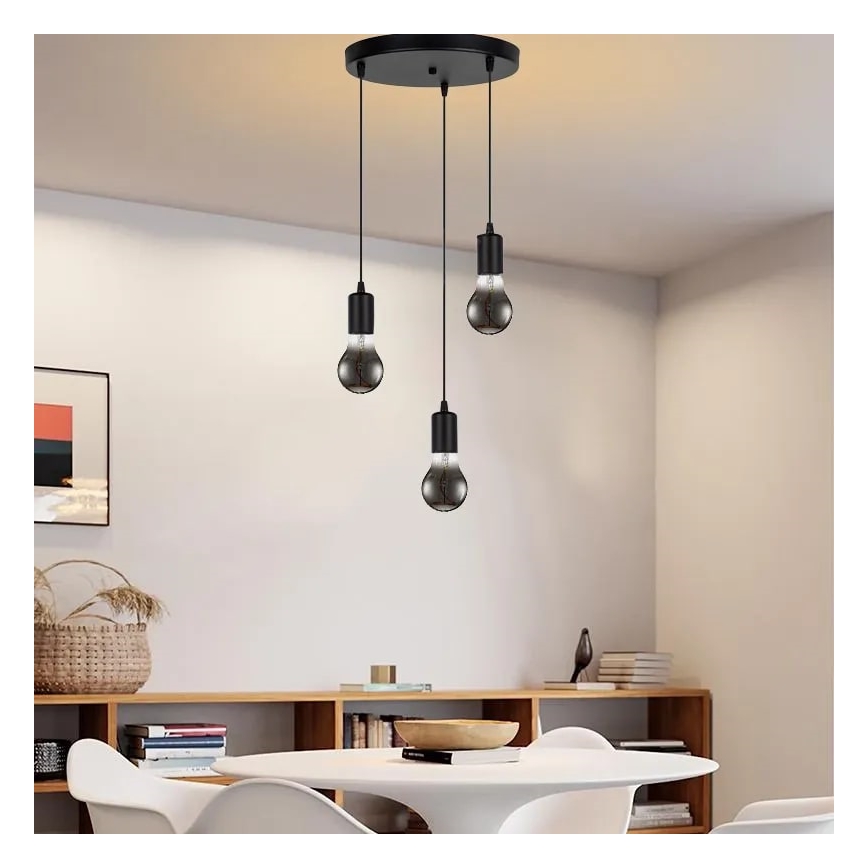 LED Žarnica FILAMENT SHAPE A60 E27/4W/230V 1800K smoky