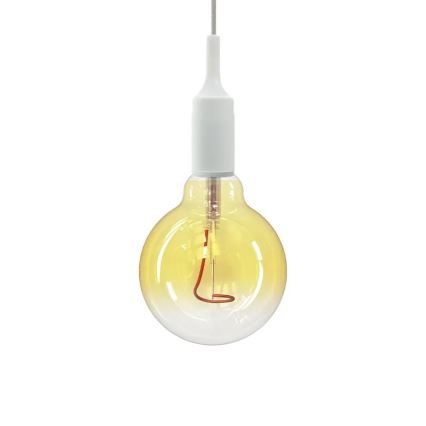 LED Žarnica FILAMENT SHAPE G95 E27/4W/230V 1800K rumena