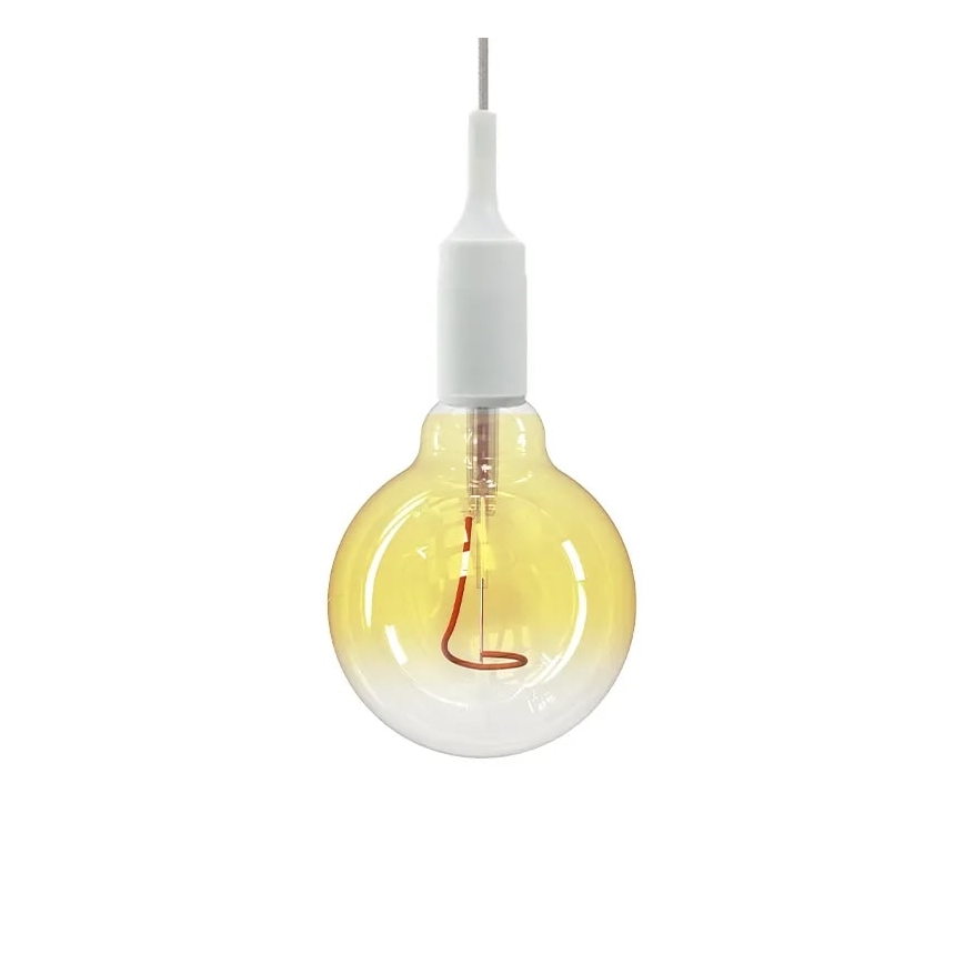 LED Žarnica FILAMENT SHAPE G95 E27/4W/230V 1800K rumena