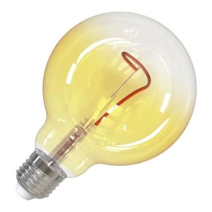 LED Žarnica FILAMENT SHAPE G95 E27/4W/230V 1800K rumena