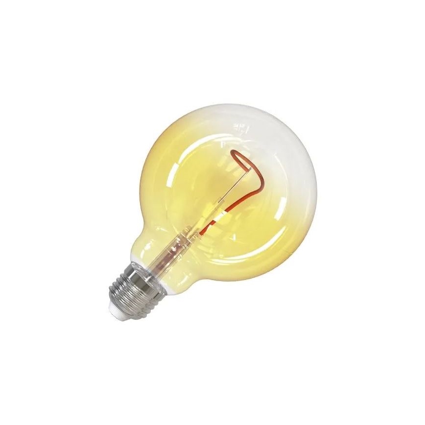 LED Žarnica FILAMENT SHAPE G95 E27/4W/230V 1800K rumena