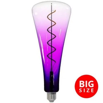 LED Žarnica FILAMENT SHAPE T110 E27/5W/230V 1800K vijolična
