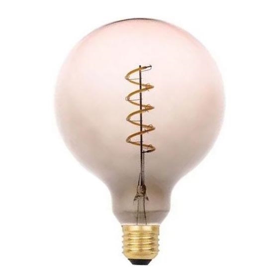 LED Žarnica FILAMENT SPIRAL G125 E27/4W/230V 2000K siv/roza