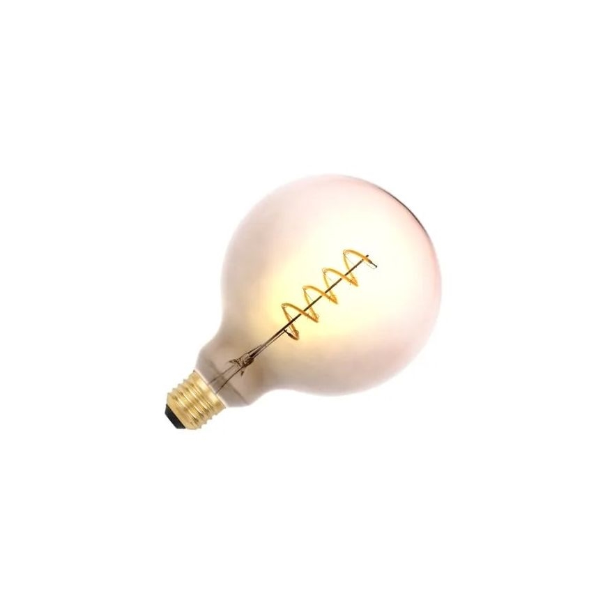 LED Žarnica FILAMENT SPIRAL G125 E27/4W/230V 2000K siv/roza