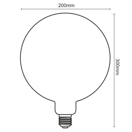 LED Žarnica FILAMENT SPIRAL VINTAGE G200 E27/4W/230V 2000K