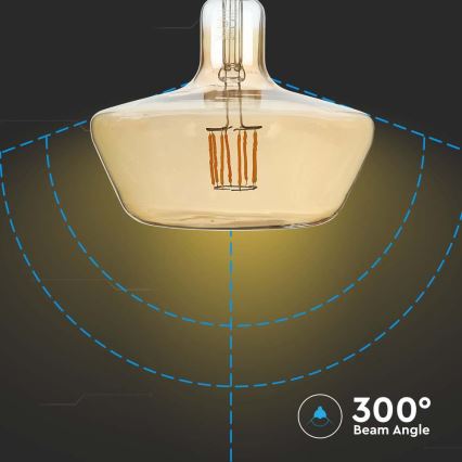 LED Žarnica FILAMENT T180 E27/8W/230V 1800K