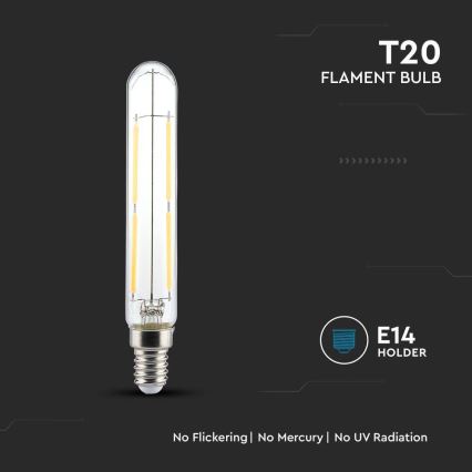 LED Žarnica FILAMENT T20 E14/4W/230V 3000K
