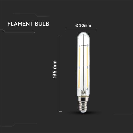 LED Žarnica FILAMENT T20 E14/4W/230V 3000K