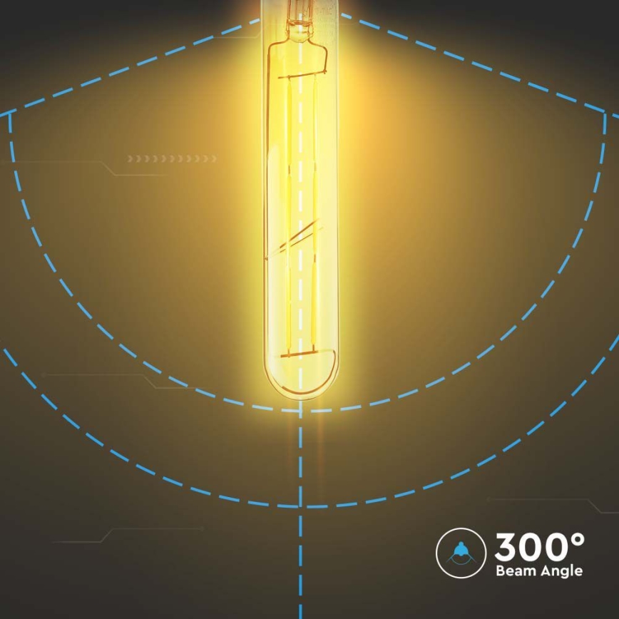 LED Žarnica FILAMENT T30 E27/6W/230V 2200K