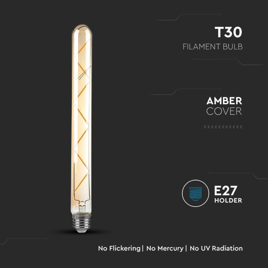 LED Žarnica FILAMENT T30 E27/7W/230V 2200K