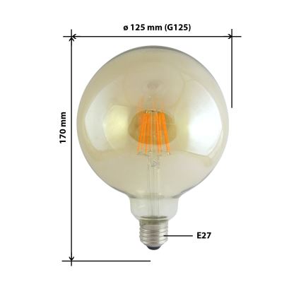 LED Žarnica FILAMENT VINTAGE E27/10W/230V 2000K