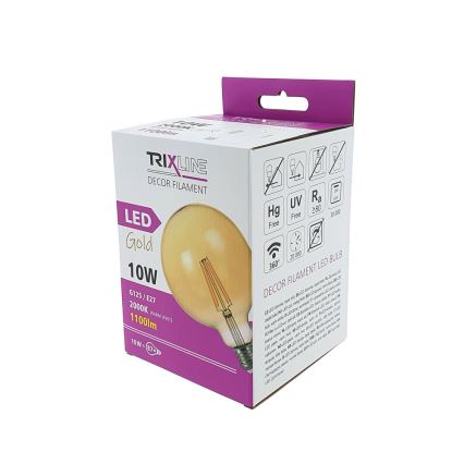 LED Žarnica FILAMENT VINTAGE E27/10W/230V 2000K