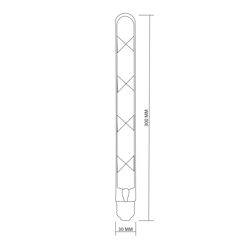 LED Žarnica FILAMENT VINTAGE LED T30 E27/4,5W/230V 2700K