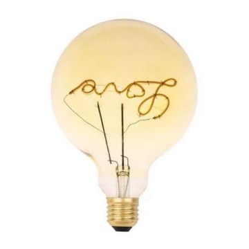 LED Žarnica FILAMENT VINTAGE LOVE G125 E27/2W/230V 2000K