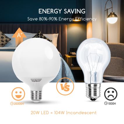 LED Žarnica G120 E27/20W/230V 3000K - Aigostar