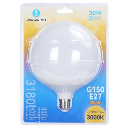 LED žarnica G150 E27/30W/230V 3000K - Aigostar