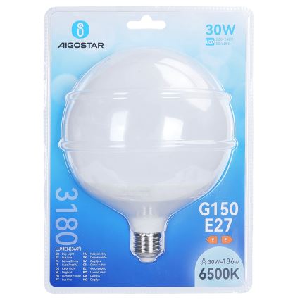 LED žarnica G150 E27/30W/230V 6500K - Aigostar