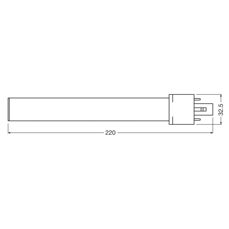 LED Žarnica G23/6W/230V 3000K - Osram