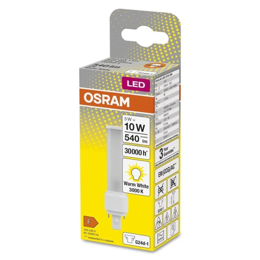 LED Žarnica G24d-1/5W/230V 3000K - Osram