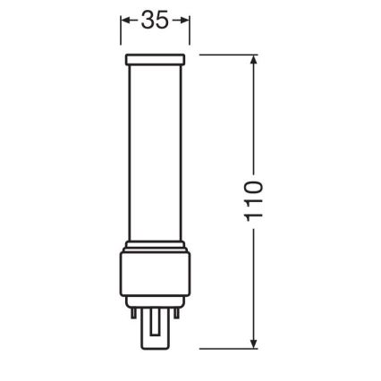 LED Žarnica G24d-1/5W/230V 3000K - Osram