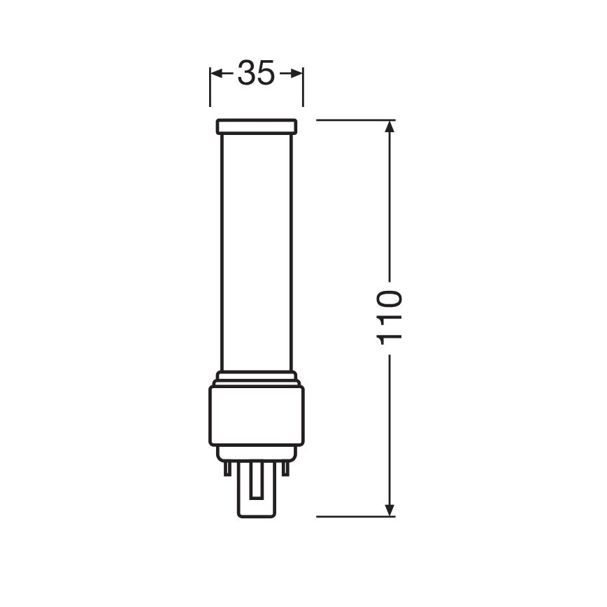 LED Žarnica G24d-1/5W/230V 3000K - Osram