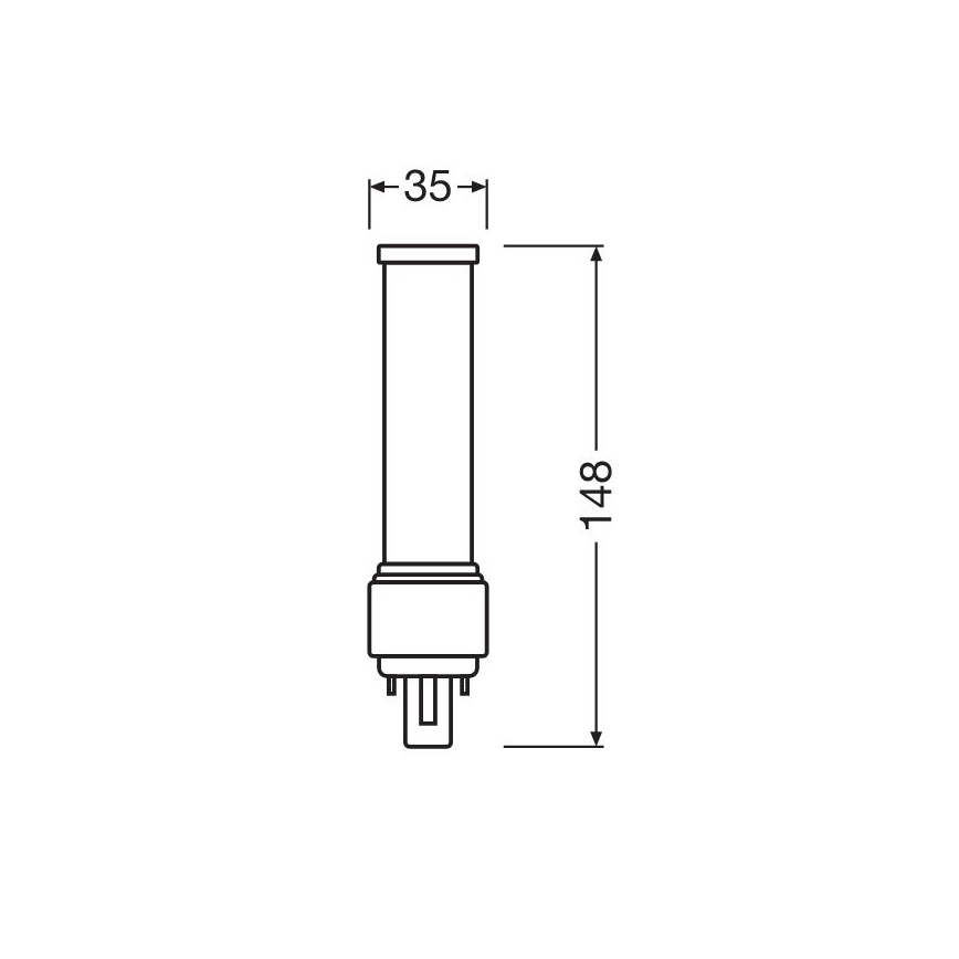 LED Žarnica G24D-1/6W/230V 4000K - Osram