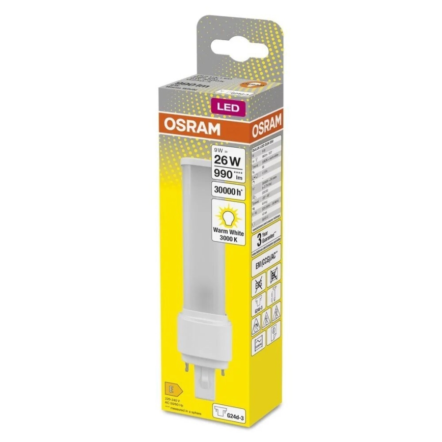 LED Žarnica G24d-3/9W/230V 3000K - Osram