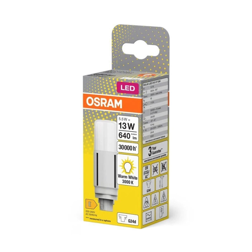 LED Žarnica G24d/5,5W/230V 3000K - Osram