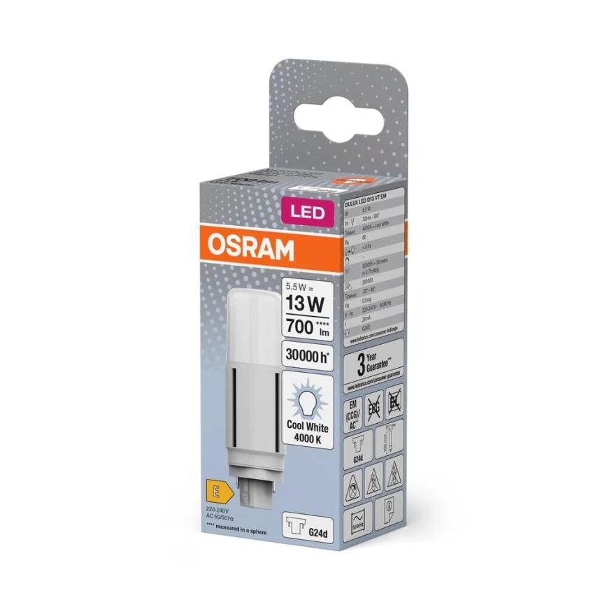 LED Žarnica G24d/5,5W/230V 4000K - Osram