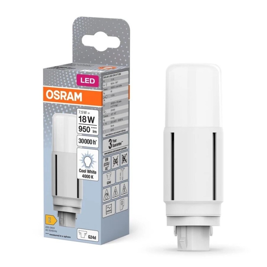 LED Žarnica G24d/7,5W/230V 4000K - Osram