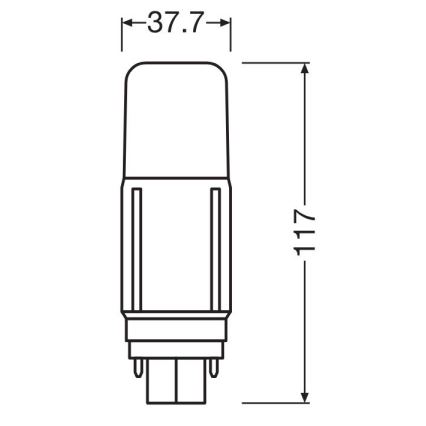 LED Žarnica G24d/7,5W/230V 4000K - Osram