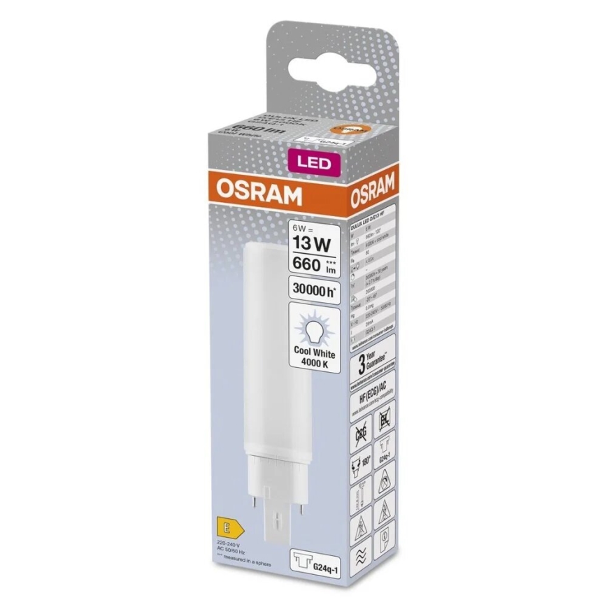 LED Žarnica G24q-1/6W/230V 4000K - Osram