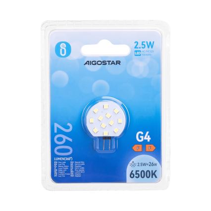 LED žarnica G4/2,5W/12V 6500K - Aigostar