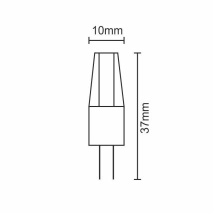 LED Žarnica G4/2W/12V 2800K