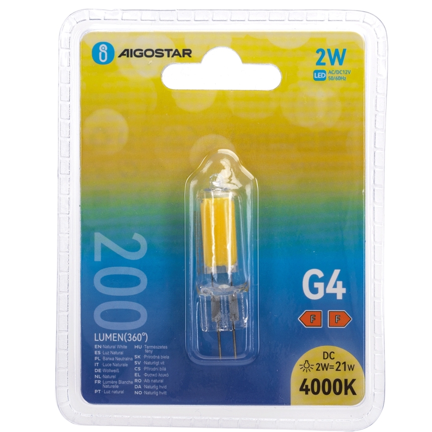 LED žarnica G4/2W/12V 4000K - Aigostar
