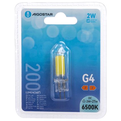 LED žarnica G4/2W/12V 6500K - Aigostar