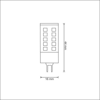 LED Žarnica G4/3W/12V 3000K