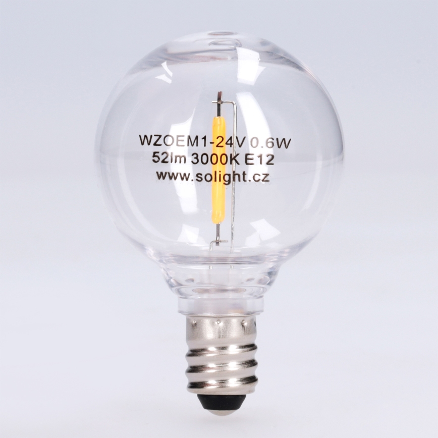LED žarnica G40 E12/0,6W/24V 3000K - Brilagi