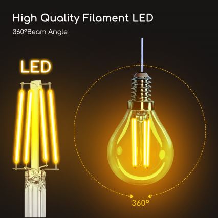 LED Žarnica G45 E14/4W/230V 2700K - Aigostar