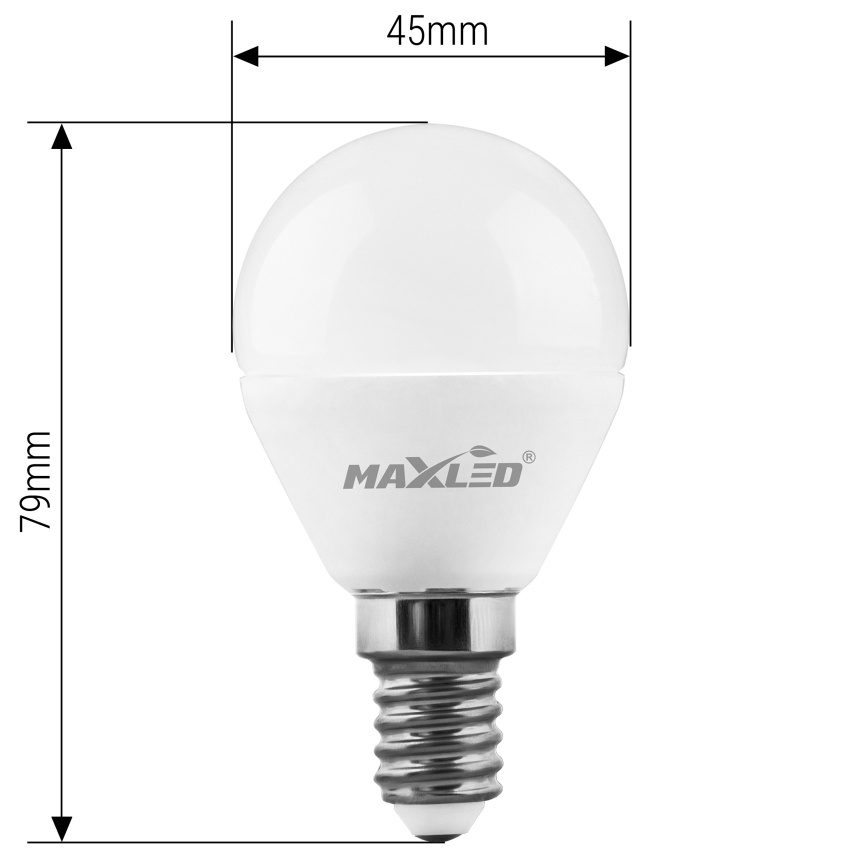 LED Žarnica G45 E14/7W/230V 4000K