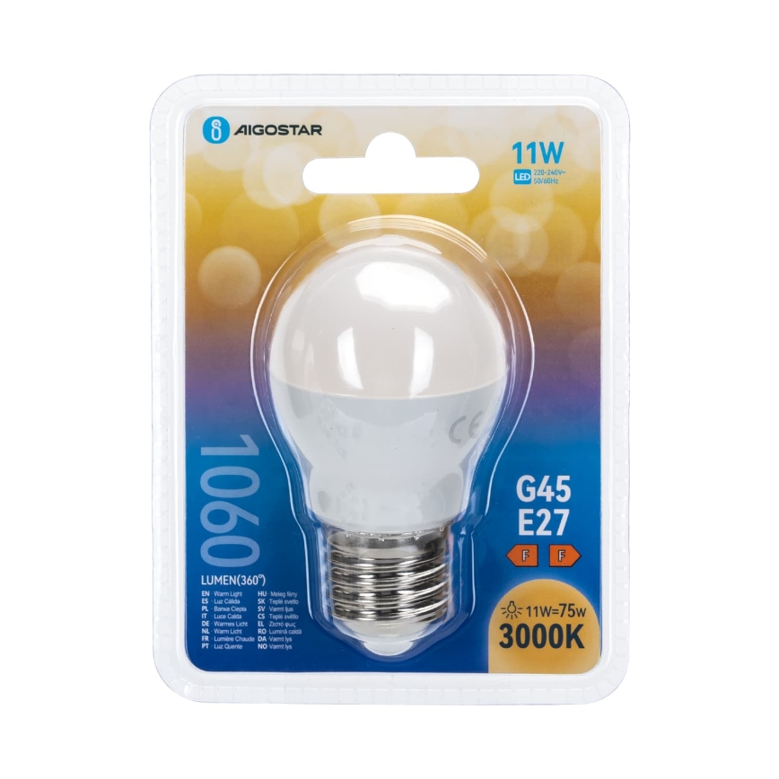 LED žarnica G45 E27/11W/230V 3000K - Aigostar