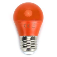 LED Žarnica G45 E27/4W/230V oranžna - Aigostar